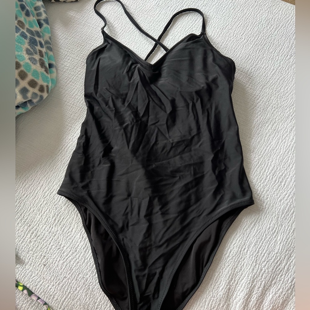 AE black one piece swimsuit